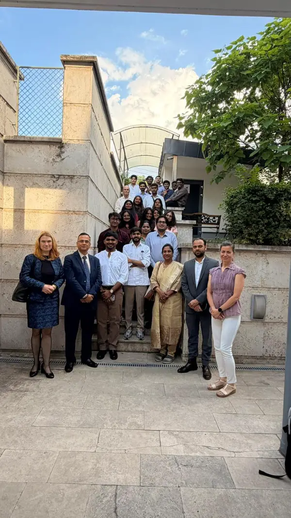 ITM students at the Indian Embassy in Budapest